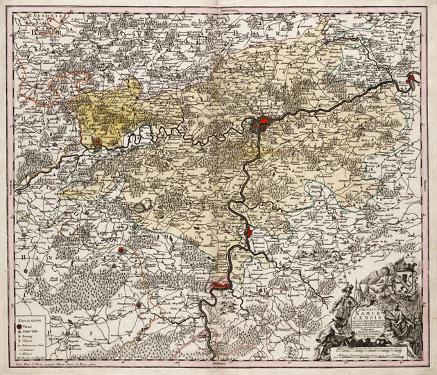 Namen en Maas 1740 Seutter - Ottens